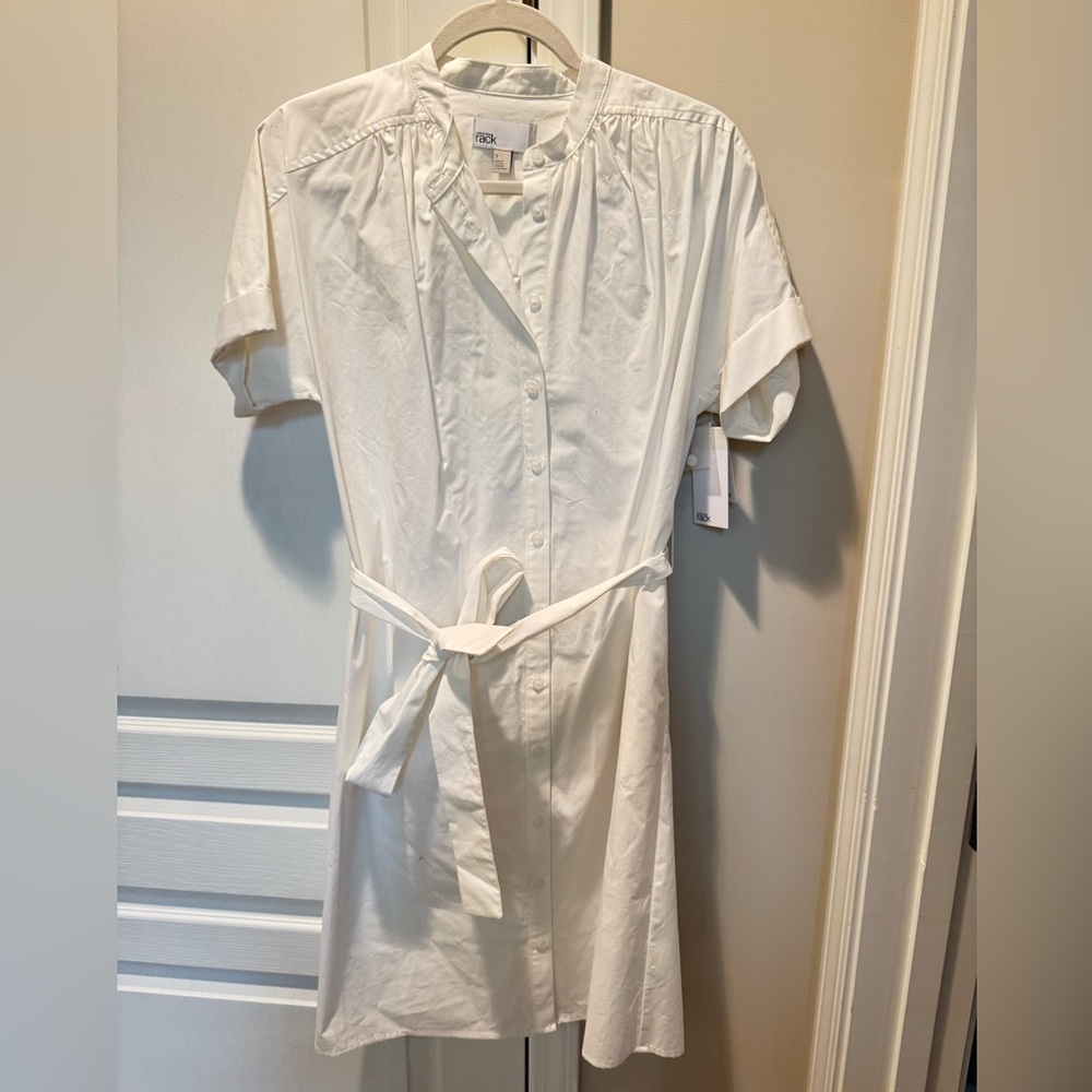 Nordstrom White Button-Up Dress